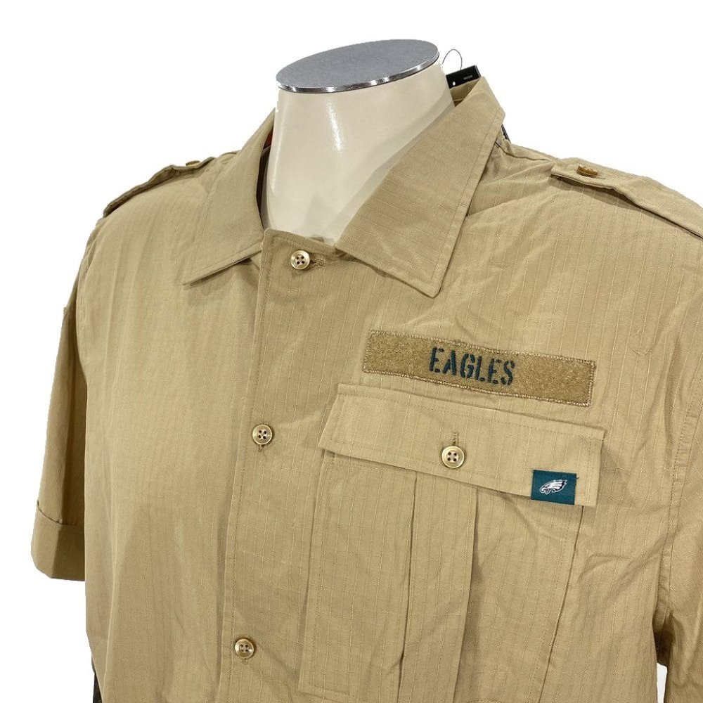 NWT‎ Philadelphia Eagles Nike Salute to Service Button Shirt L Men NFL Football